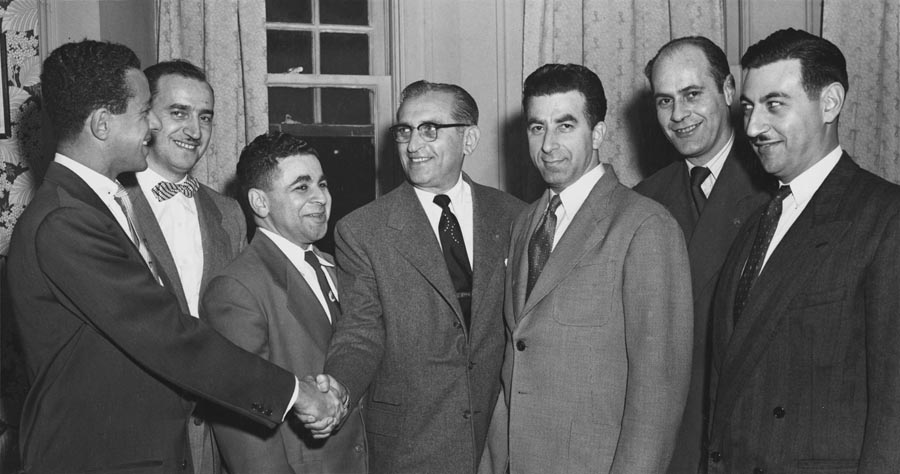 Unidentified group of men, Vancouver, B.C., 1953